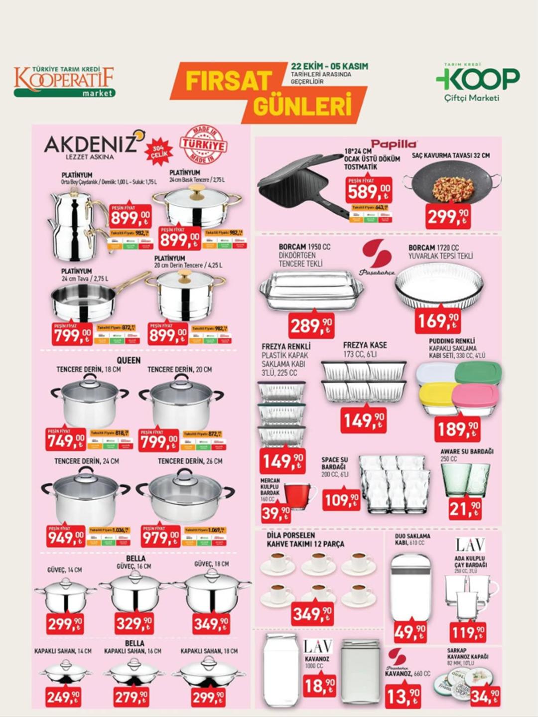 Tarım Kredi Kooperatif Marketi ne çelik tencereler geliyor! İşte haftanın Tarım Kredi Kooperatif Market Kataloğu  3