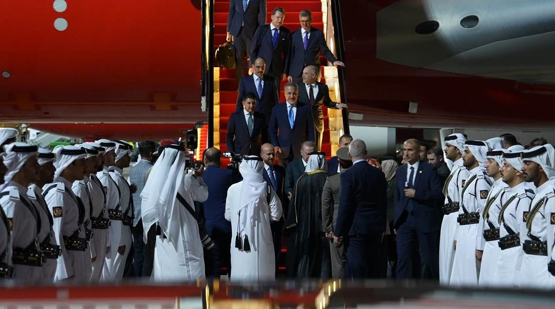Cumhurbaşkanı Erdoğan Katar a geldi 2