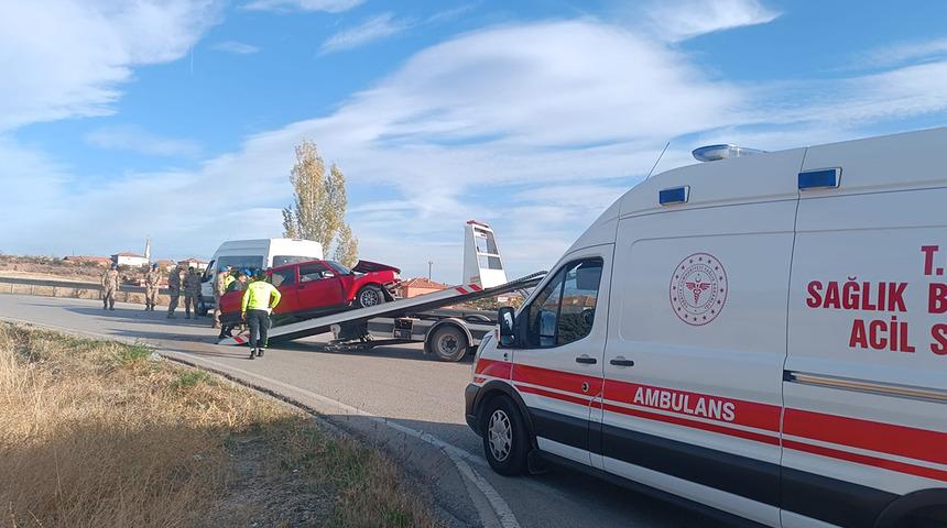 Kırıkkale'de trafik kazası! Yaralılar var