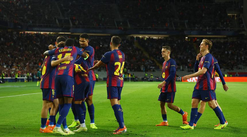 Barcelona'dan Şampiyonlar Ligi'nde tarihi fark! Olympiakos'a dinlene dinlene gol attılar