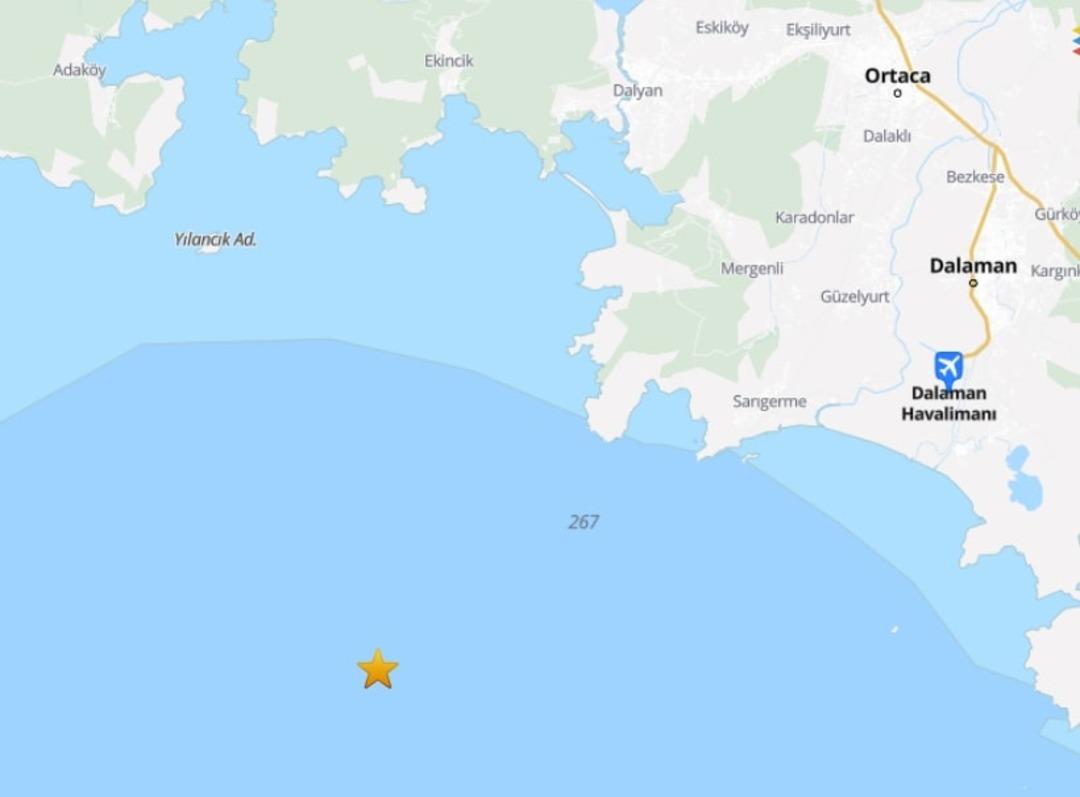 Muğla açıklarında korkutan deprem! AFAD büyüklüğünü duyurdu 1