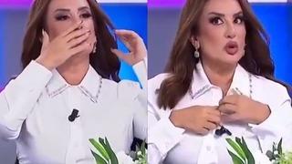 Ünlü sunucu Sinem Yıldız canlı yayında fenalaştı! Bir anda düğmelerini açmaya başlayıp telaşlandı