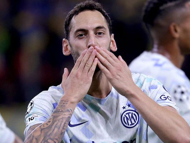Hakan Çalhanoğlu da boş geçmedi! Inter Şampiyonlar Ligi'nde Galatasaray'ın rakibine gol oldu yağdı 