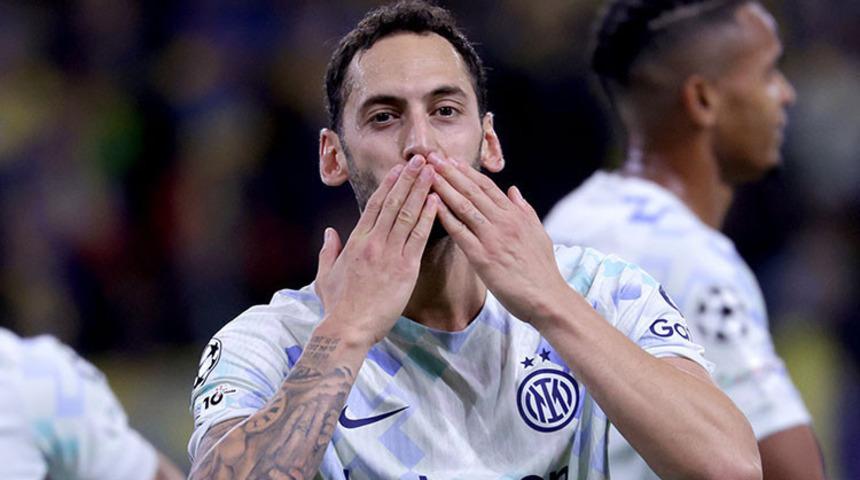 Hakan Çalhanoğlu da boş geçmedi! Inter Şampiyonlar Ligi'nde Galatasaray'ın rakibine gol oldu yağdı 