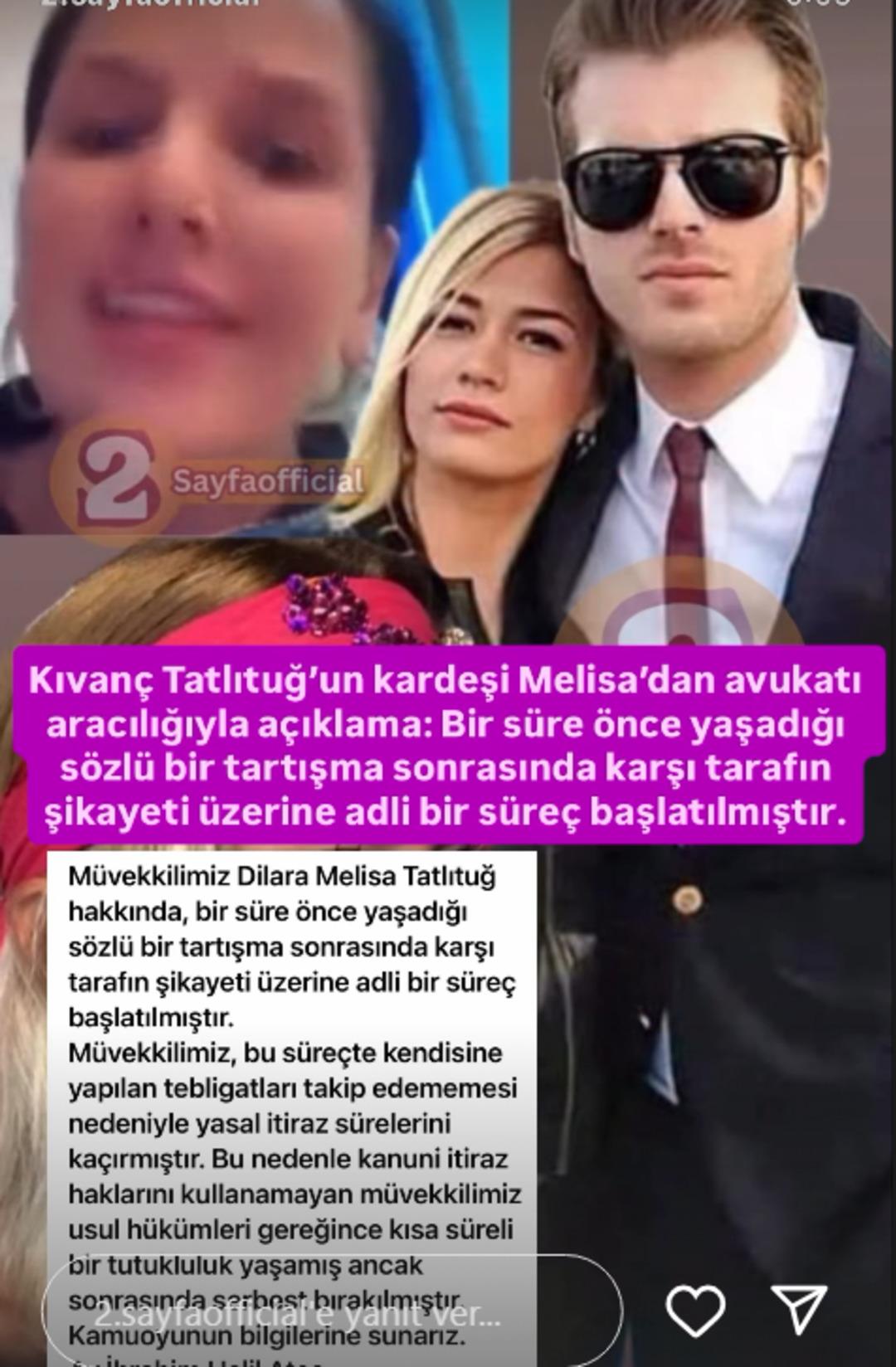 Kıvanç Tatlıtuğ’un kardeşi Melisa Dilara Tatlıtuğ tutuklandı! Ailenin avukatı sebebini açıkladı 3