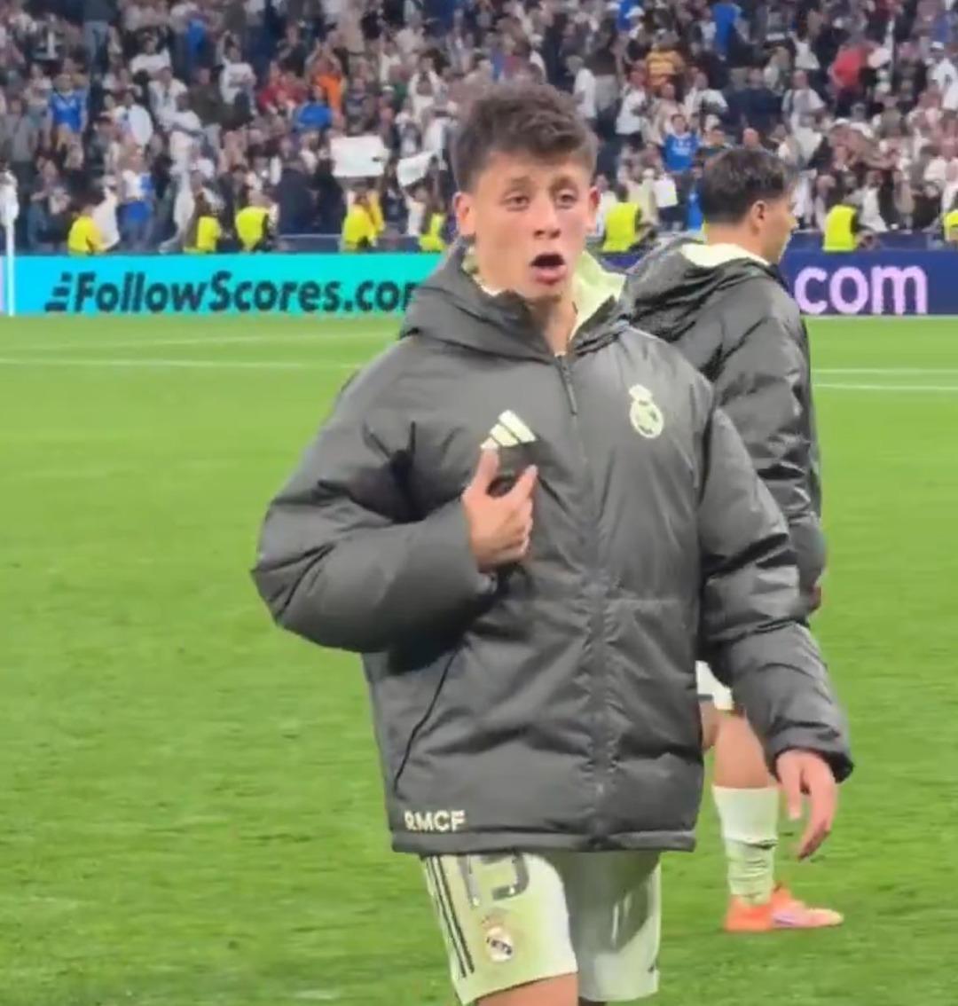 Şampiyonlar Ligi nde gecenin Türk derbisinde maça damga vuran an! Arda Güler ve Kenan yıldız karşılaştı! Maç sonu Arda güler şaşırdı 2