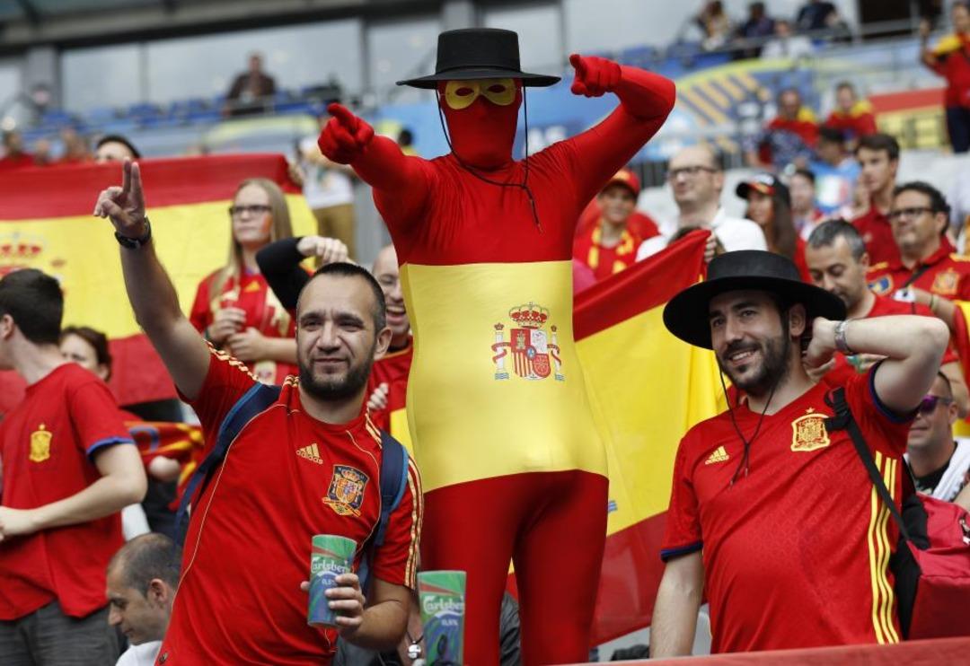 İtalya - İspanya taraftarlar