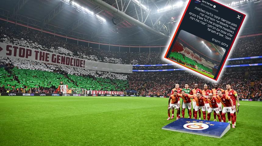 İsrail medyası Galatasaray'ın Bodo Glimt ma&ccedil;ında yaptığı koreografiden rahatsız oldu! UEFA'ya şikayet etti...