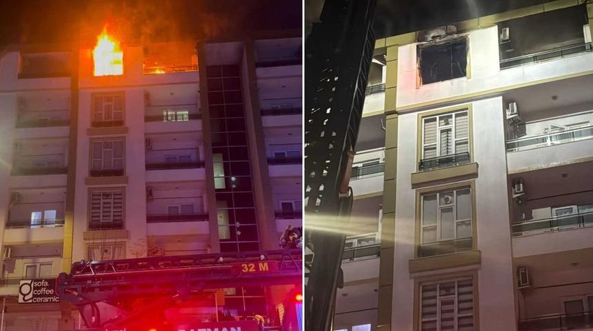 Batman’da bir evde çıkan yangında 4 kişi dumandan etkilendi