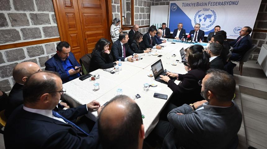 Cumhurbaşkanlığı Hukuk Politikaları Kurulu Başkanvekili Uçum, basın mensuplarıyla bir araya geldi