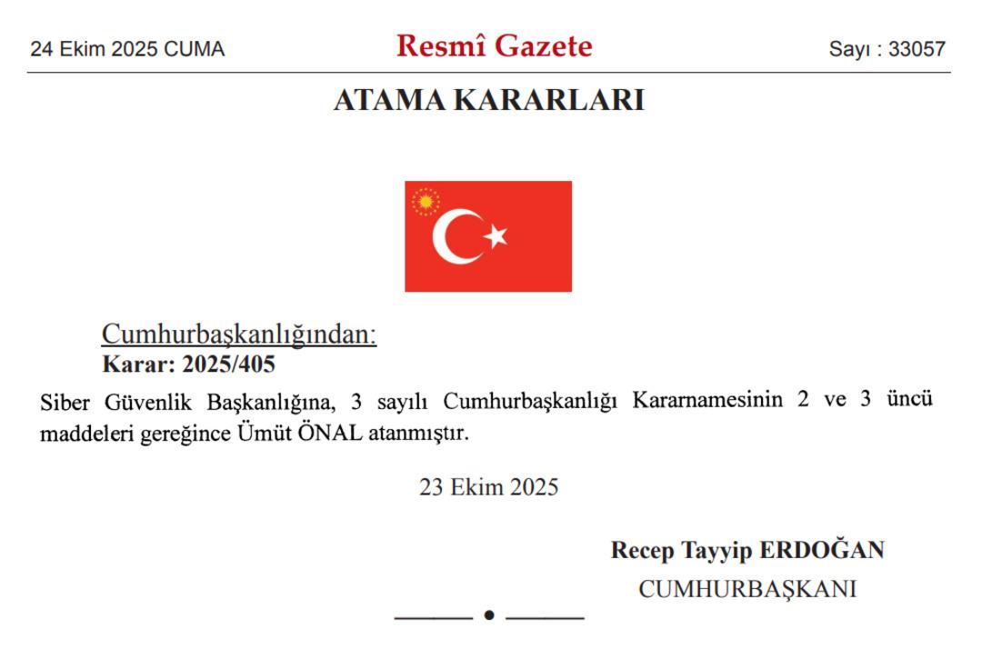 Resmi Gazete yayımlandı: Siber Güvenlik Başkanlığı na Türk Telekom CEO su Ümit Önal atandı! Ümit Önal kimdir, hangi görevlerde bulundu? 2