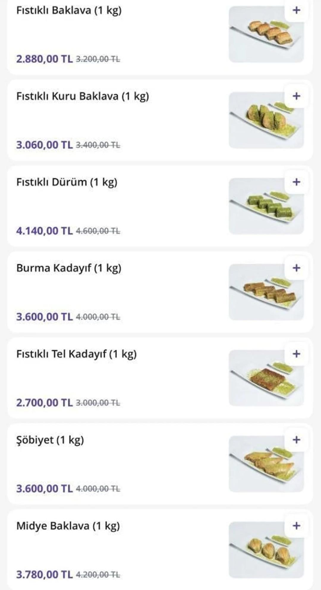 İsyan ettiren ‘baklava’ fiyatları… Sadece bir dilimine 738 TL istiyorlar, bir de indirim yapmışlar! 3