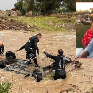 Foça'daki selde acı detay: Kızıyla konuşurken sel sularına kapıldı!