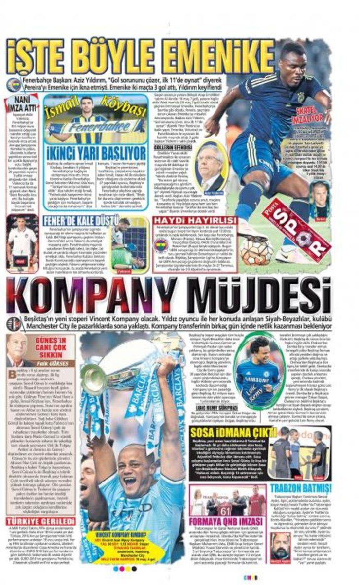 Gazete manşetleri (15 Temmuz) G1