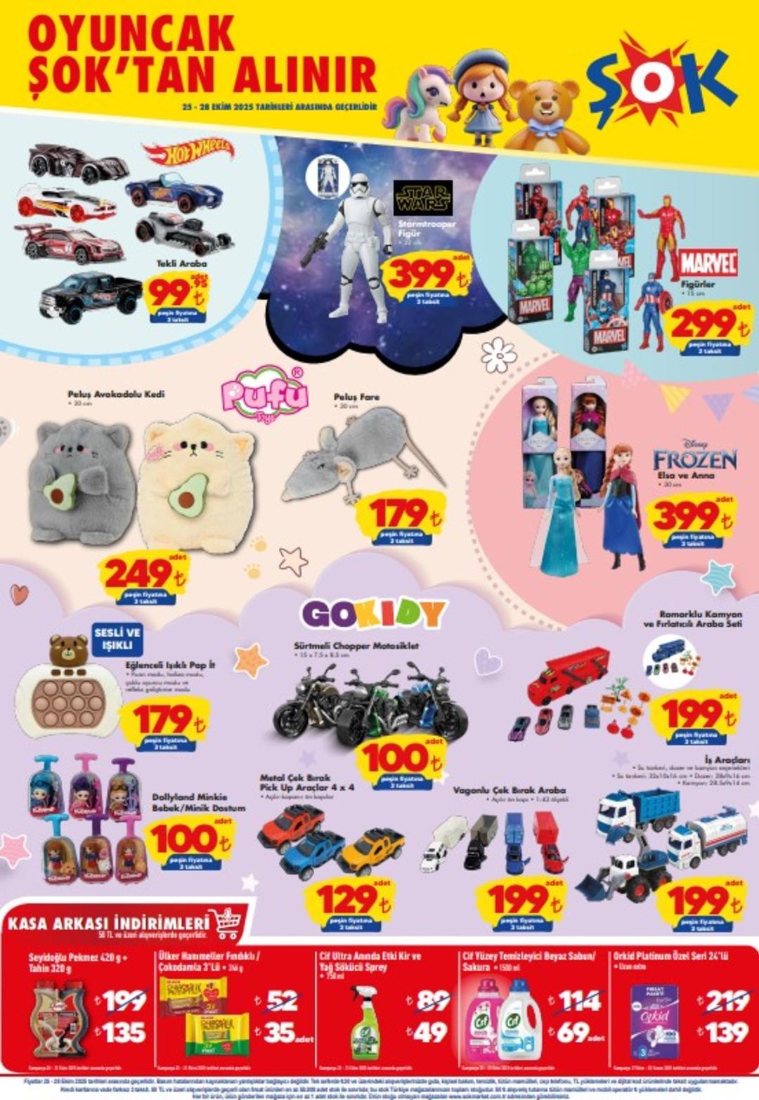 Bu hafta sonu ŞOK a Disney ve Marvel Figürleri Geliyor! İşte 25 Ekim 2025 ŞOK Aktüel Ürünler Kataloğu 1