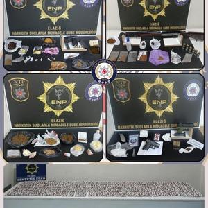 Elazığ’da uyuşturucuya geçit yok: 16 tutuklama