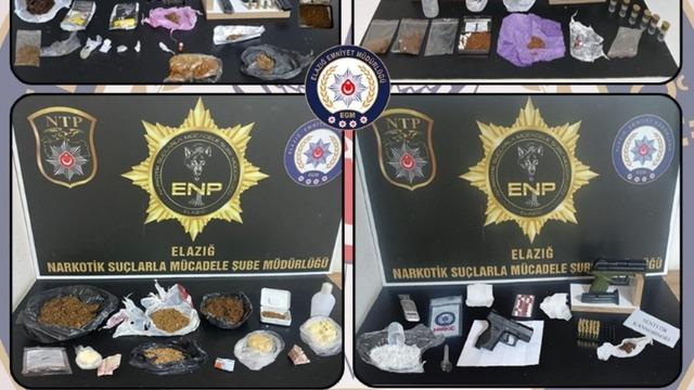 Elazığ’da uyuşturucuya geçit yok: 16 tutuklama