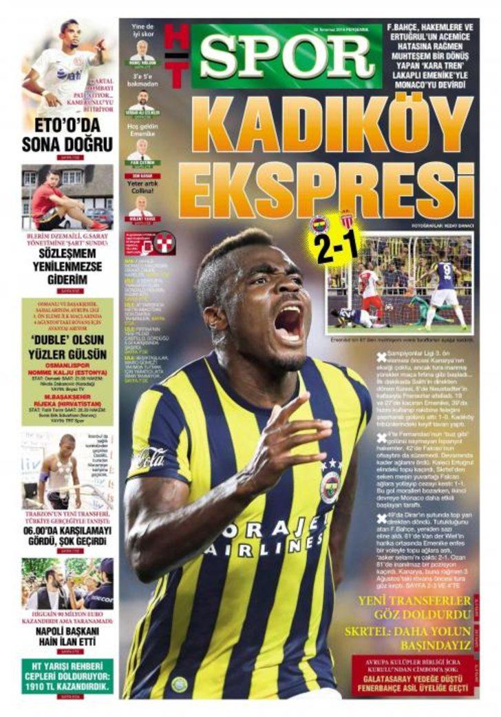 Fenerbahçe - Monaco manşetleri G4