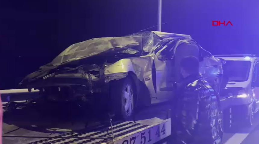 Bolu Dağı Tüneli çıkışında trafik kazası! 1’i ağır 3 yaralı