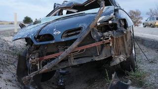 Yer: Kırıkkale! Takla atan otomobil hurdaya döndü