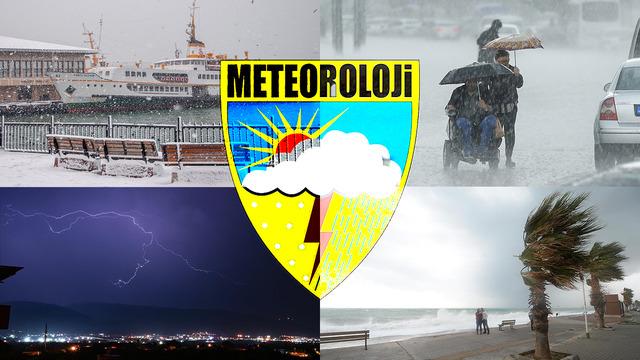 İstanbul da dahil: Fena şekilde geliyor! Meteoroloji uyardı: Sel, fırtına, kar...