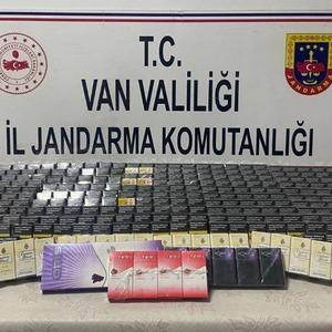 Van’da bin 859 paket kaçak sigara ele geçirildi