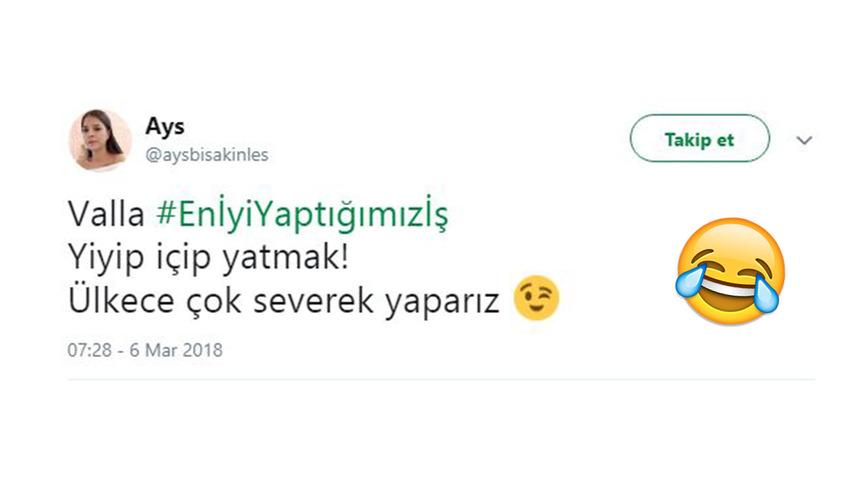 &Uuml;lkece en iyi yaptığımız iş nedir? Twitter kullanıcıları yanıtlıyor