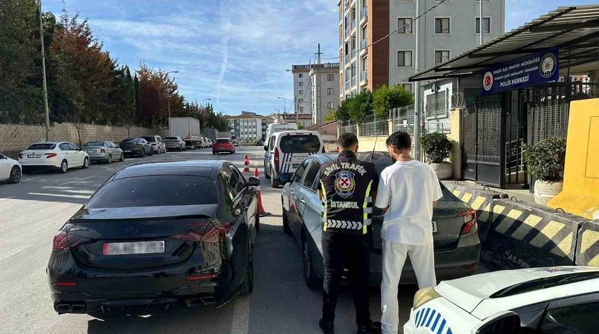 Pendik’te makas atan sürücüye para cezası