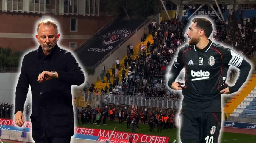 Beşiktaş'ta Kasımpaşa beraberliği ortalığı karıştırdı! Sergen Yalçın ve takım kaptanı Orkun Kökçü'ye tepki geldi! Yalçın tribünlere gitti...