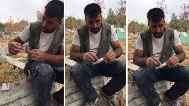 Mezarlıktan çıkanı görünce gözlerine inanamadı! Kefenlenmiş oyuncak bebek çıktı