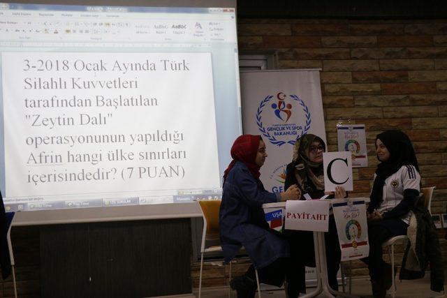 Uşak&rsquo;ta gen&ccedil;ler arasında bilgi yarışması d&uuml;zenlendi 1