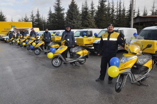 PTT Afyonkarahisar Başmüdürlüğü filosuna yeni 14 araç