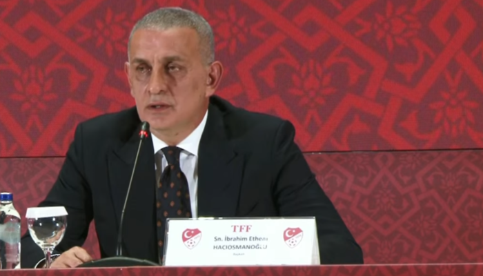 T&uuml;rk futbolunda şok! TFF Başkanı İbrahim Hacıosmanoğlu a&ccedil;ıkladı: "Hakemlerimizin bahis hesapları var! 152'sini&nbsp;tespit&nbsp;ettik!"