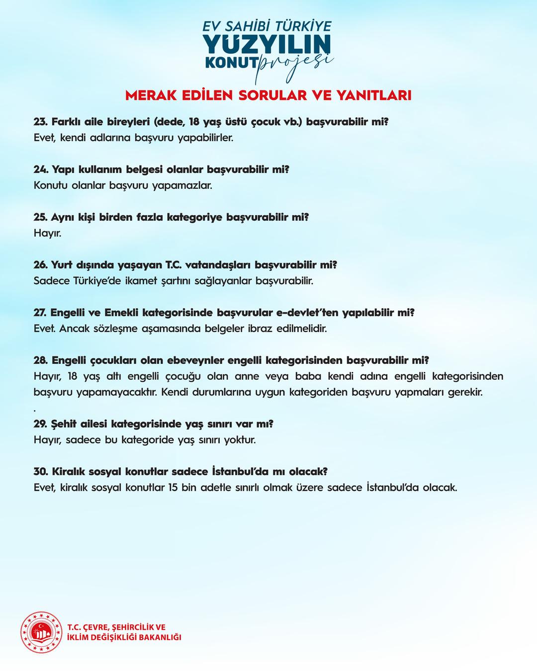 Bakan Kurum  Vatandaşlarımızın ilgisi büyük  diyerek  Yüzyılın Konut Projesi nde merak edilen soruların yanıtlarını paylaştı 11