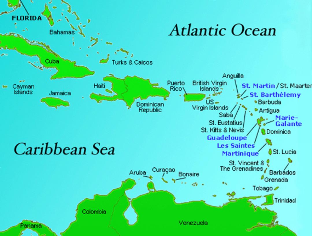 Karayipler deki Guadeloupe Adası açıklarında 6.5 büyüklüğünde deprem 1