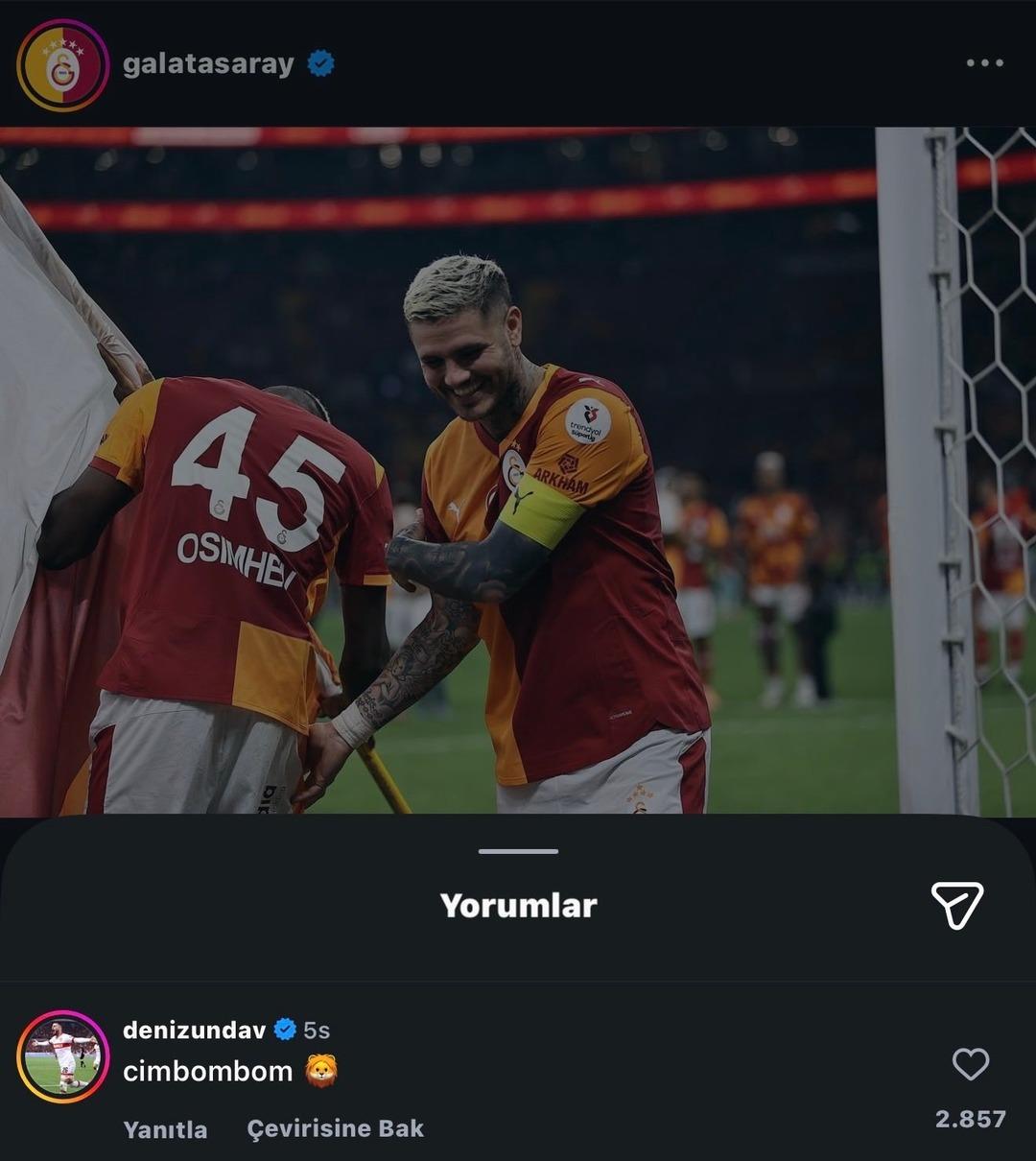 Fenerbah&ccedil;e li Milli oyuncu İsmail Y&uuml;ksek ile kavga eden Stuttgartlı Deniz Undav dan flaş Galatasaray paylaşımı! Sosyal medya karıştı... 1