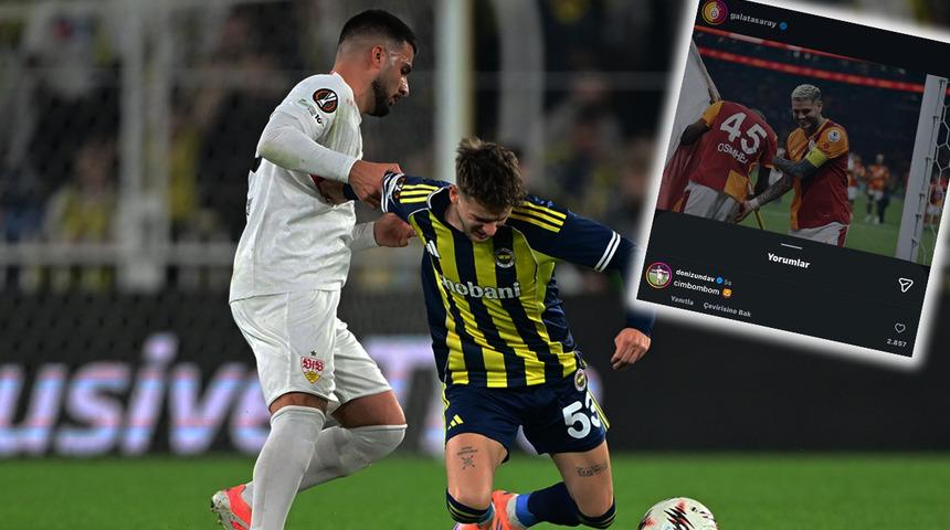Fenerbah&ccedil;e'li Milli oyuncu İsmail Y&uuml;ksek ile kavga eden Stuttgartlı Deniz Undav'dan flaş Galatasaray paylaşımı! Sosyal medya karıştı...