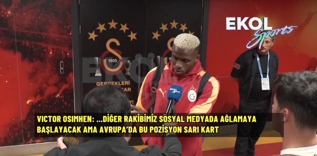 Galatasaray lı Victor Osimhen den sosyal medyadan Fenerbahçe ye olay olacak gönderme! "Gözyaşlarını buraya bağışla." 3