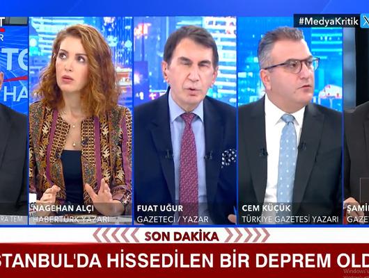 6.1'lik depreme canlı yayında yakalandılar! "Eyvah, çok fena sallanıyoruz!"