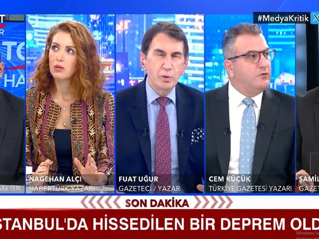 6.1'lik depreme canlı yayında yakalandılar! İşte korku dolu o anlar: "Eyvah, çok fena sallanıyoruz!"