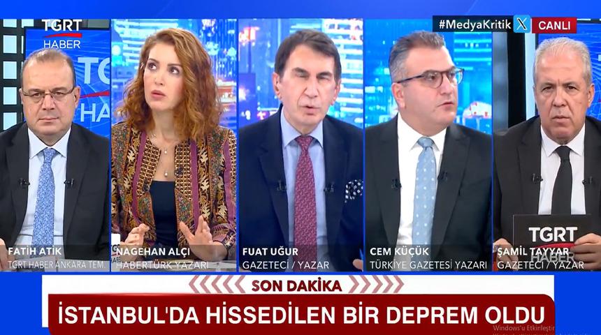 6.1'lik depreme canlı yayında yakalandılar! İşte korku dolu o anlar: "Eyvah, çok fena sallanıyoruz!"