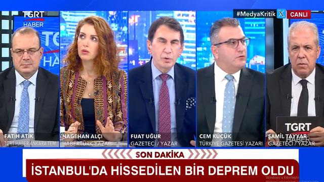 6.1'lik depreme canlı yayında yakalandılar! İşte korku dolu o anlar: Eyvah, çok fena sallanıyoruz!