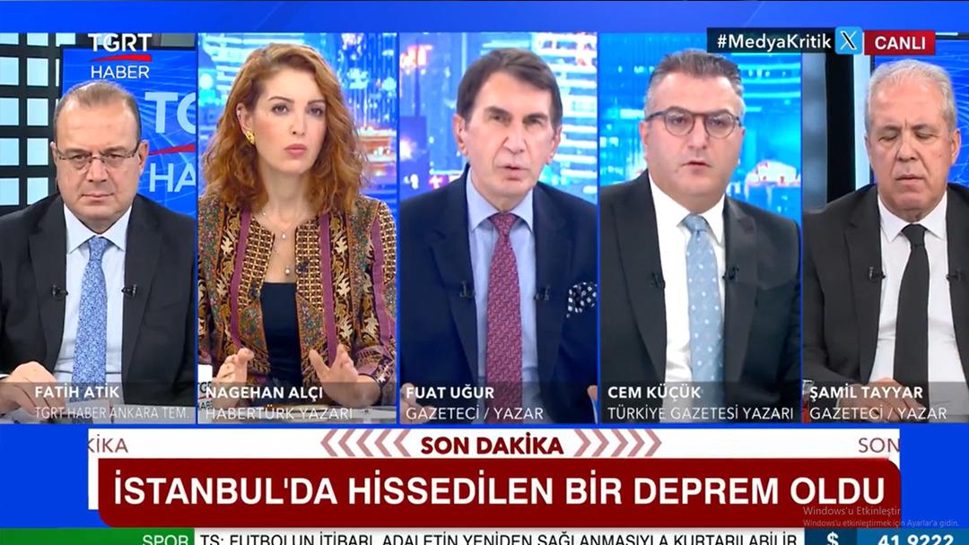 6.1 lik depreme canlı yayında yakalandılar! İşte korku dolu o anlar: "Eyvah, çok fena sallanıyoruz!" 1