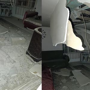 Balıkesir'deki deprem Manisa'daki evin tavanını çökertti! 