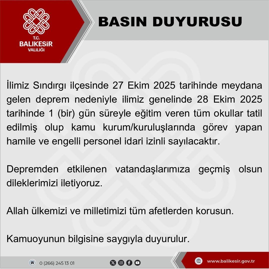 Balıkesir gece boyu sallandı! Eğitime 1 gün ara verildi 4
