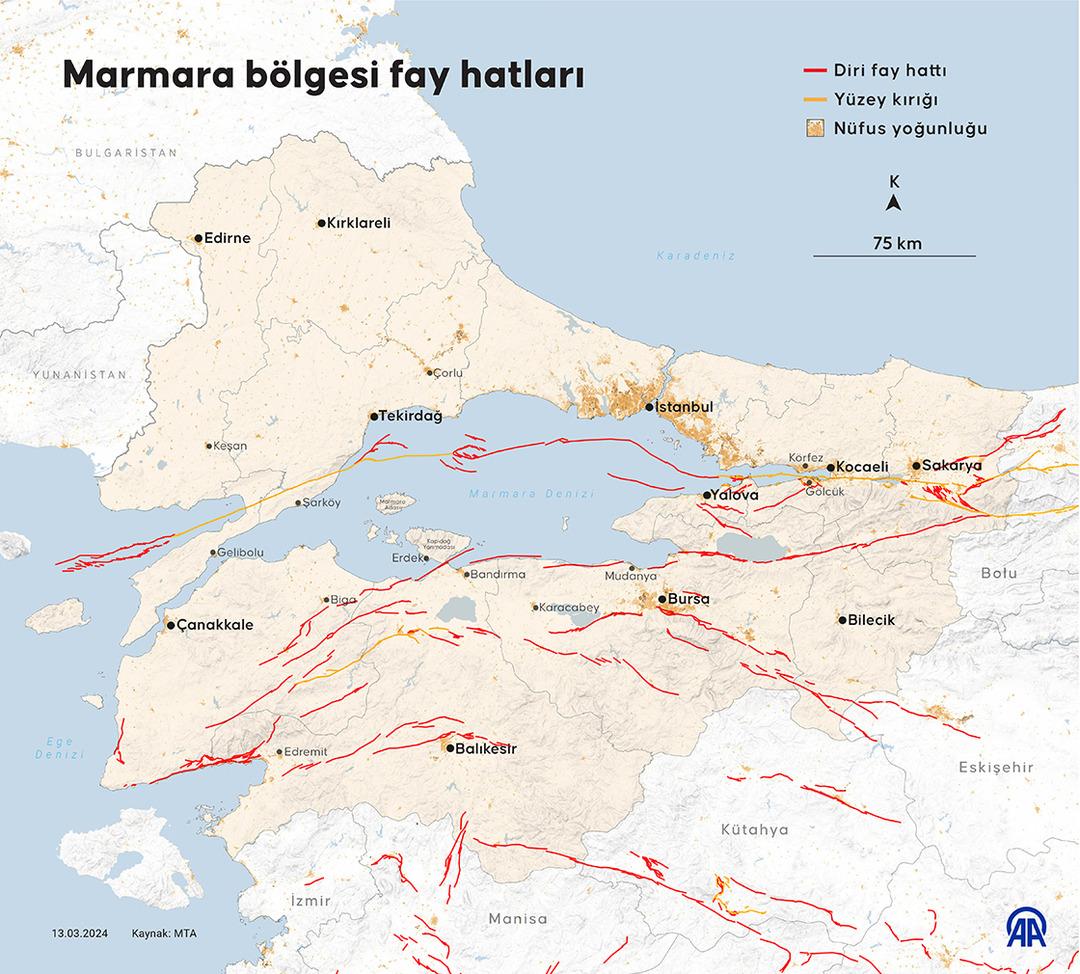 45 il ve 110 ilçe risk altında! Şehir şehir açıklandı... İşte Türkiye nin en tehlikeli fay hatları 4