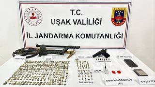 Uşak’ta jandarma ekipleri tarihi eser kaçakçılarına göz açtırmadı