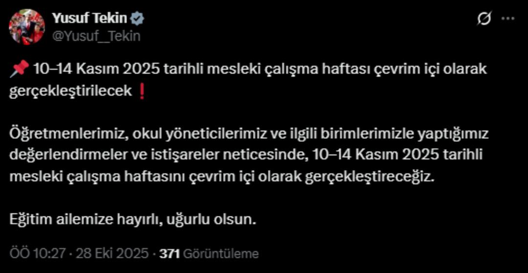 MEB den ara tatil kararı! Öğretmenlerin beklediği haberi Yusuf Tekin duyurdu: "Çevrim içi olarak yapılacak" 2