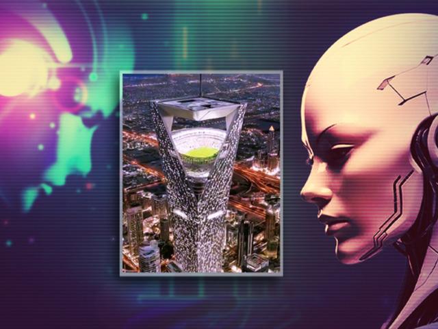 Suudi Arabistan'ın NEOM kulübü çığır açıcı bir projeye imza atıyor! 350 metre yükseklikte asılı duran stadyuma yapay zeka bile inanamadı...