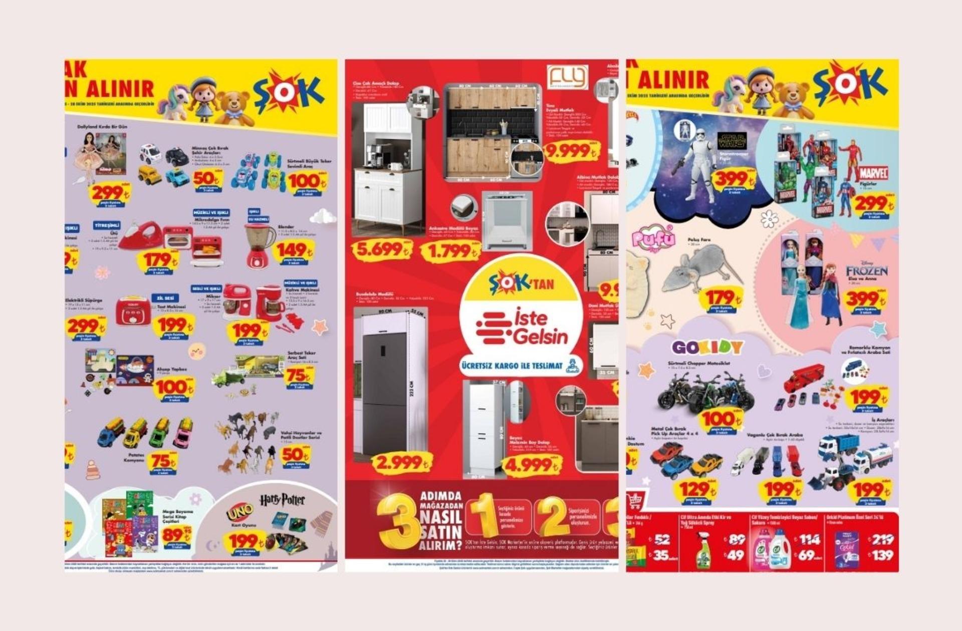 Bu hafta sonu ŞOK'a Disney ve Marvel Figürleri Geliyor! İşte 25 Ekim 2025 ŞOK Aktüel Ürünler Kataloğu